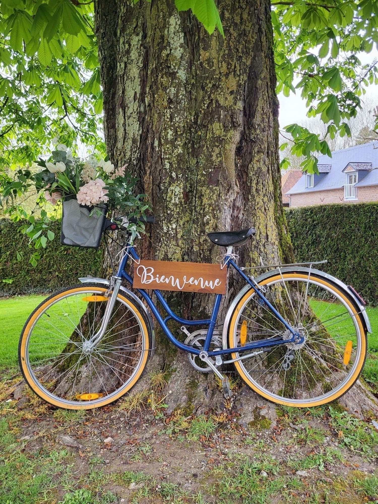 Exterior view of Cellier du Val Boury, a restored Norman farmhouse used as a wedding venue